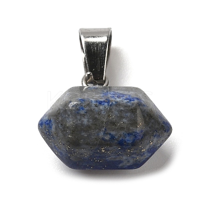 Natural Lapis Lazuli Pointed Pendants G-K335-03P-19-1