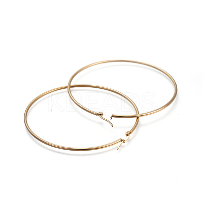 201 Stainless Steel Big Hoop Earrings LS-EJEW-A052-20A-G-1