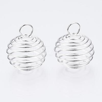 Iron Wire Pendants IFIN-R231-20mm-S-1