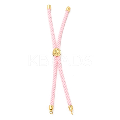 Twisted Nylon Cord Silder Bracelets DIY-B066-03G-06-1