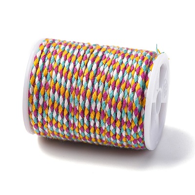 4-Ply Polycotton Cord with Metallic Thread LS-OCOR-Z003-D121-1