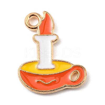 Alloy Enamel Pendants ENAM-G218-A01-1