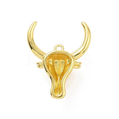 Eco-friendly Rack Plating Brass Enamel Pendants KK-F843-21G-1