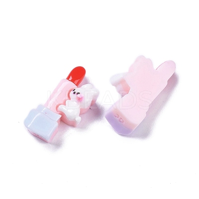 Opaque Cute Animal Resin Decoden Cabochons RESI-B024-02C-1