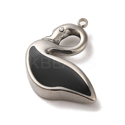 304 Stainless Steel Enamel Pendants STAS-L022-007P-01-1
