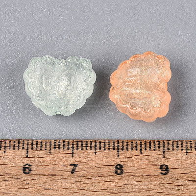 Luminous Frosted Transparent Acrylic Beads TACR-T029-25M-1