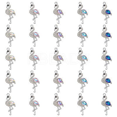 25Pcs 5 Colors Zinc Alloy Pendants FIND-WR0012-68-1