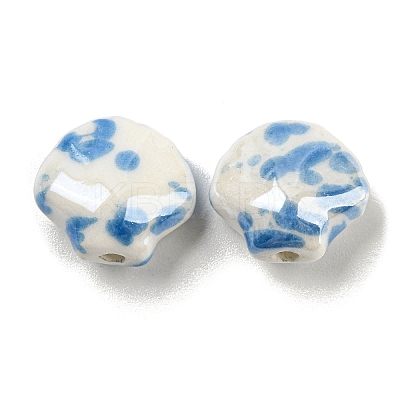Shell Shape Handmade Porcelain Beads X1-PORC-E022-01F-1