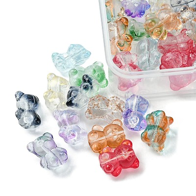 50Pcs 10 Colors Handmade Lampwork Beads LAMP-FS0001-10-1