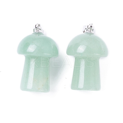 Natural Green Aventurine Pendants G-M380-B08-P-1