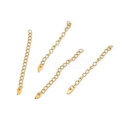 Ion Plating(IP) 304 Stainless Steel Curb Chain Extenders STAS-P320-01G-1
