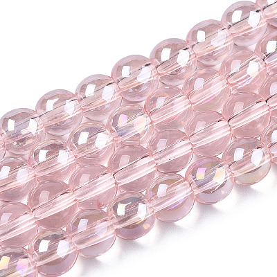 Electroplate Transparent Glass Beads Strands LS-GLAA-T032-T6mm-AB10-1