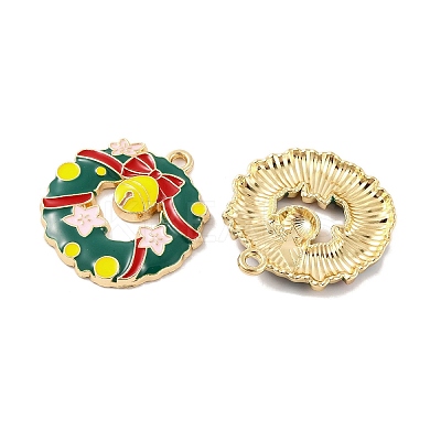 Christmas Theme Rack Plating Alloy Pendants FIND-M020-04G-04-1