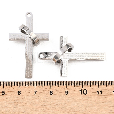 201 Stainless Steel Pendants STAS-P437-13P-1