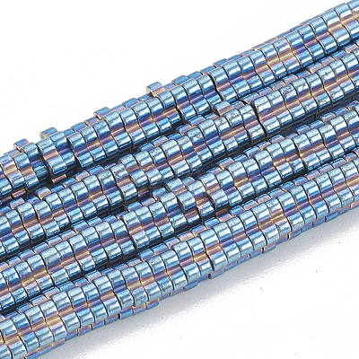 Electroplate Non-magnetic Synthetic Hematite Beads Strands G-T061-134A-1