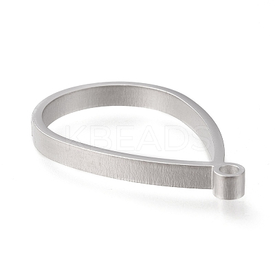 Non-Tarnish 304 Stainless Steel Open Back Bezel Polishing Pendants LS-STAS-K208-14-1