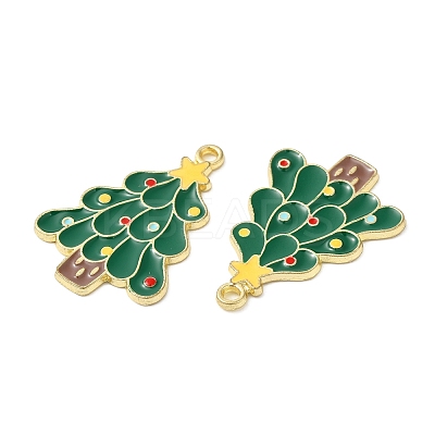 Christmas Alloy Enamel Pendants ENAM-D050-13B-01G-1