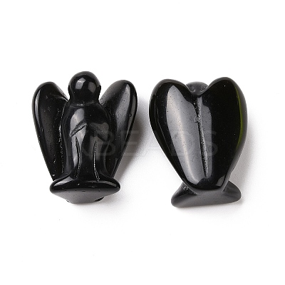 Natural Obsidian Angel Decor Healing Stones LS-G-G864-01A-02-1