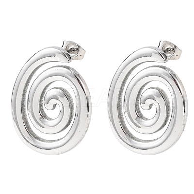 304 Stainless Steel Stud Earrings EJEW-I323-01P-04-1