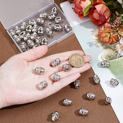 40Pcs Alloy Beads FIND-NB0007-08P-1