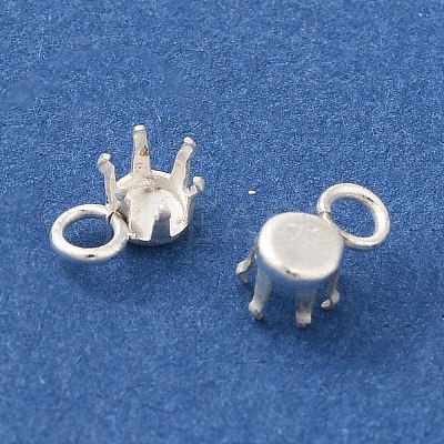 Ion Plating(IP) 304 Stainless Steel Charms Rhinestone Claw Settings X-STAS-U025-02A-S-1