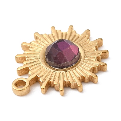 Real 18K Gold Plated 304 Stainless Steel Pendants STAS-A084-21G-02-1
