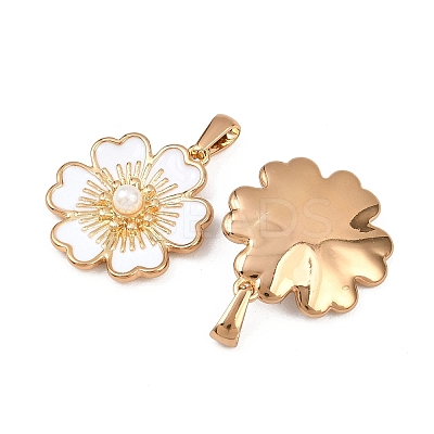 304 Stainless Steel Enamel Pendants STAS-P438-13D-G-1