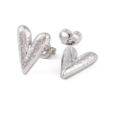 Non-Tarnish 304 Stainless Steel Stud Earrings for Women EJEW-A049-07P-1