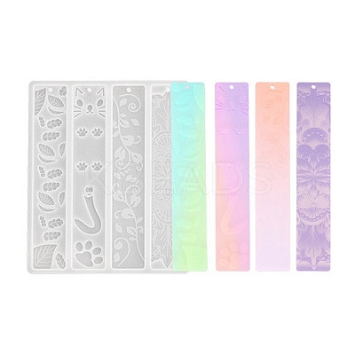 Rectangle DIY Bookmark Silicone Molds X1-DIY-G113-01B-1