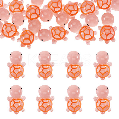 12Pcs Luminous Translucent Resin Sea Animal Cabochons RESI-TA0004-56C-1
