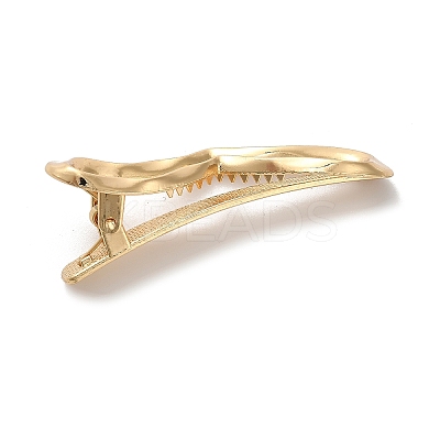 Alloy Alligator Hair Clips AJEW-A061-01A-G-1