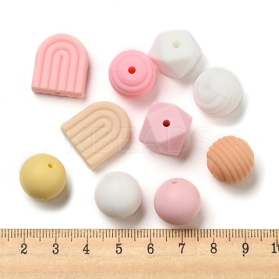 10 Style Silicone Beads SIL-OC0001-02-1