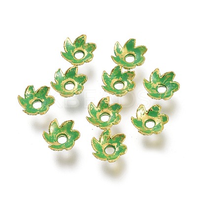 Tibetan Style Alloy Bead Caps TIBE-F028-01GGP-RS-1