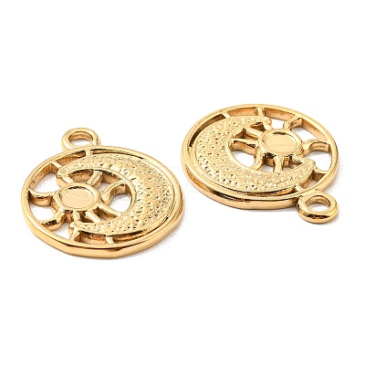 PVD Vacuum Plating 304 Stainless Steel Pendant Cabochon Settings STAS-F287-60G-1