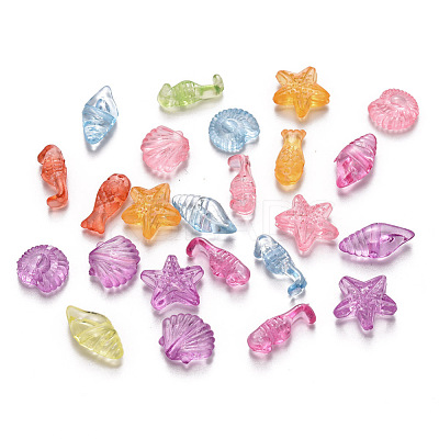 Transparent Acrylic Beads TACR-R150-06-1