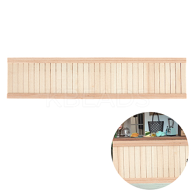 Rectangle Wood Wainboard Skirting DIY-WH0430-756A-1