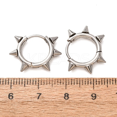 201 Stainless Steel Hoop Earrings for Women SA-CBA8B85-15P-1