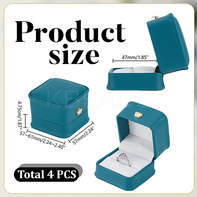Imitation Leather Covered Plastic Jewelry Ring Boxes OBOX-WH0085-173A-1