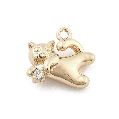 Brass Micro Pave Cubic Zirconia Pendants LS-KK-M306-06G-05-1
