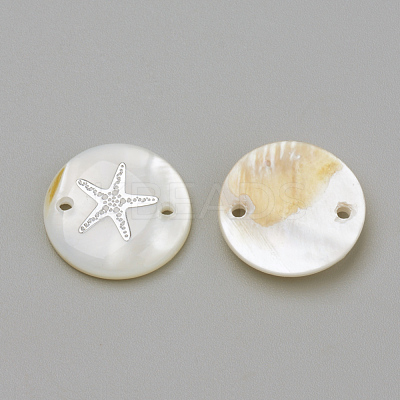 Freshwater Shell Links connectors X-SHEL-Q009-001P-1
