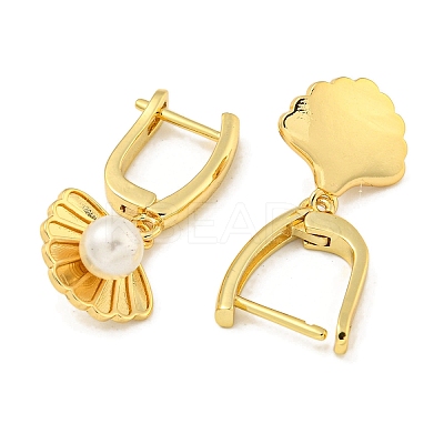 Brass Hoop Earrings EJEW-I307-01G-1