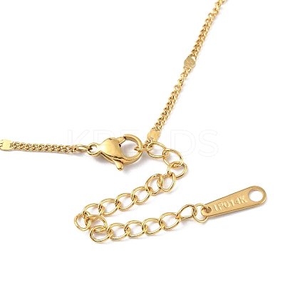 Ion Plating(IP) 304 Stainless Steel Link Chain Necklace for Men Women NJEW-M200-07G-1