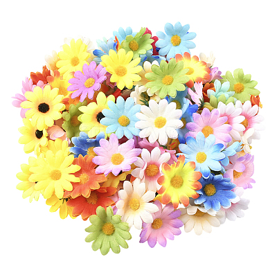 100Pcs Cloth Artificial Sunflower DIY-SP0005-96-1