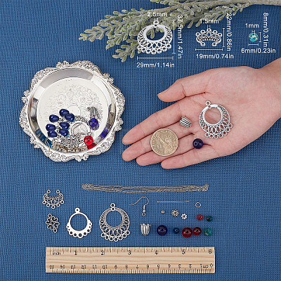 DIY Dangle Earring Making Kits DIY-SC0016-36-1