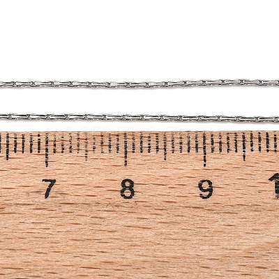 Tarnish Resistant 304 Stainless Steel Boston Chain Necklaces STAS-O053-15P-1
