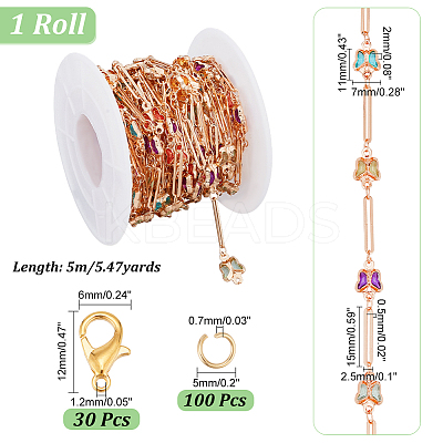 DIY Chain Bracelet Necklace Making Kit DIY-PH0017-38A-1