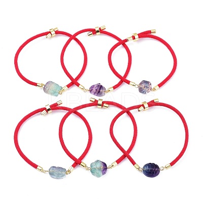 Adjustable Nylon Cord Slider Bracelets BJEW-Z002-01G-1