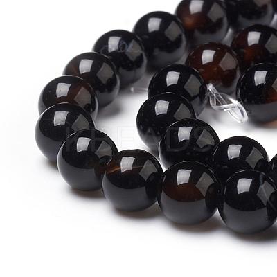 Natural Black Onyx Beads Strands G-L555-04-8mm-1