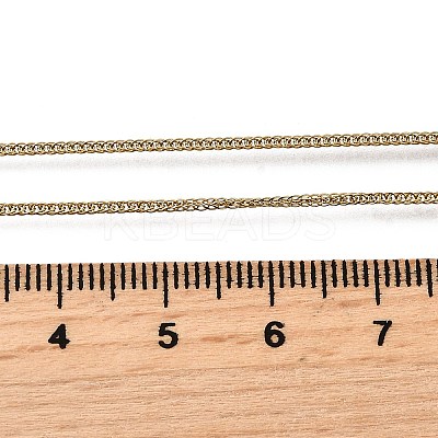 1.2MM 304 Stainless Steel Wheat Chain Necklaces for Men STAS-V011-03A-G-1