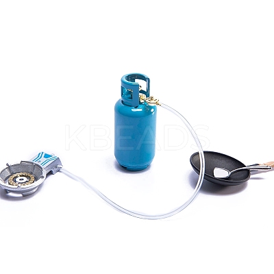 Alloy Gas Tank & Camping Stove Miniature Ornaments PW-WGA43A8-01-1